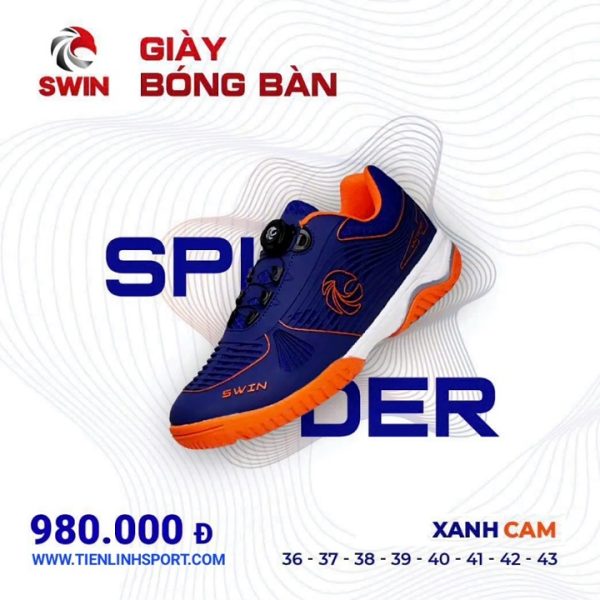 Spider Swin Sport bóng bàn - Xanh Cam - Tiến Linh - cover5