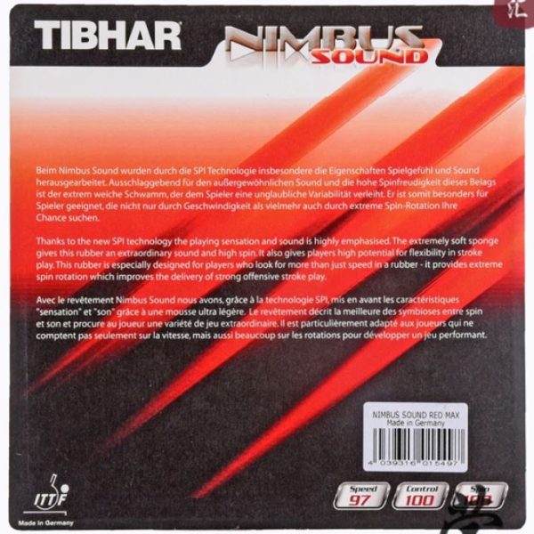 nimbus sound tibhar- Mặt vợt bóng bàn chính hãng - Tiến Linh Sport-cover1