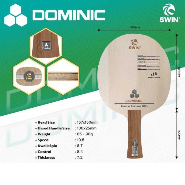 Dominic Tamca Carbon Swin cốt vợt chính hãng - Tiến Linh Sport